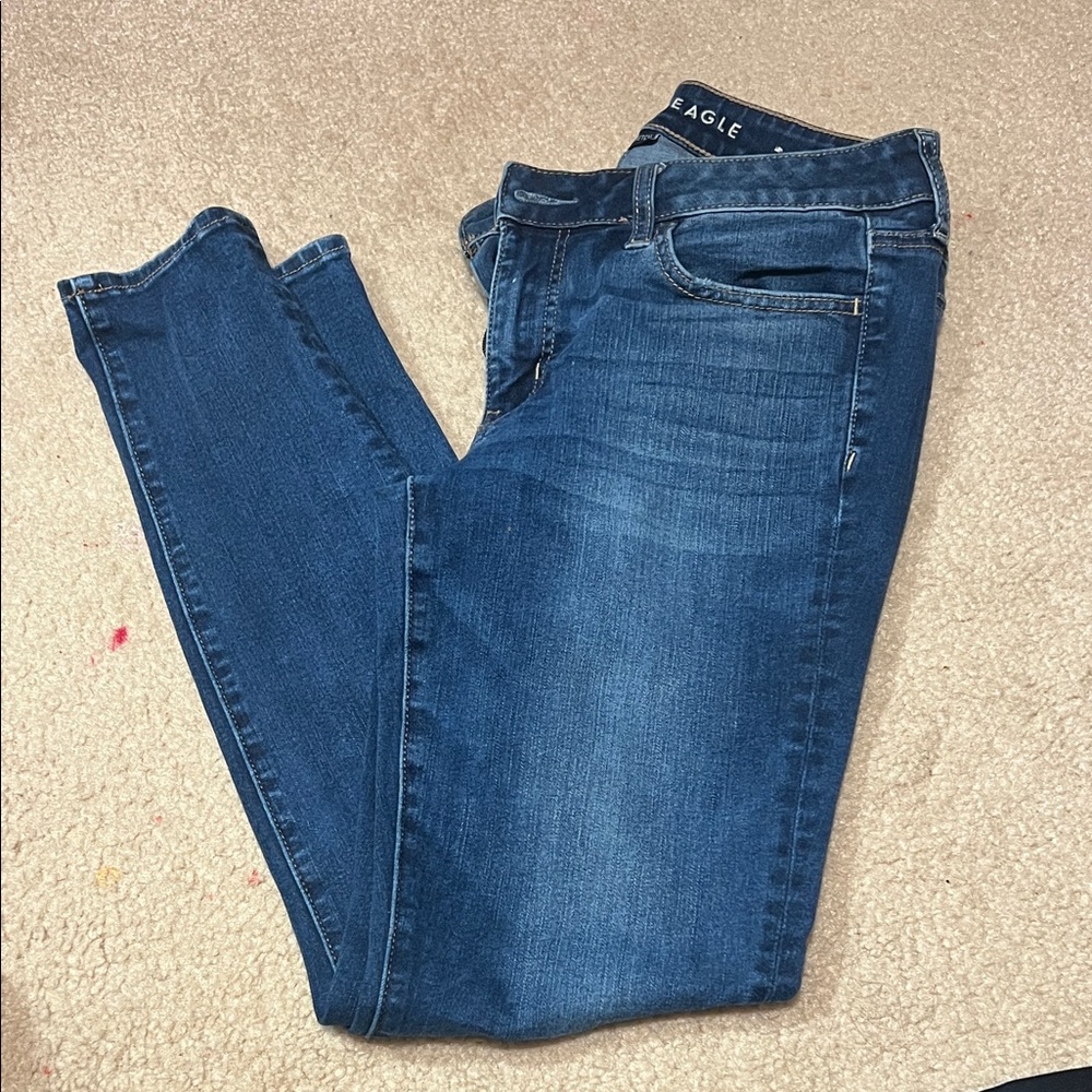 American Eagle Outfitters Dark Blue Skinny Jeans